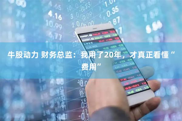 牛股动力 财务总监：我用了20年，才真正看懂“费用”