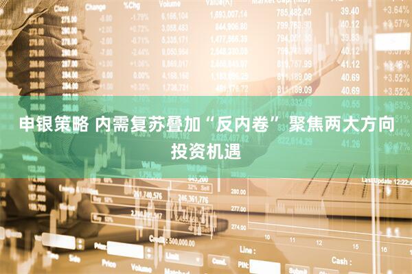 申银策略 内需复苏叠加“反内卷” 聚焦两大方向投资机遇